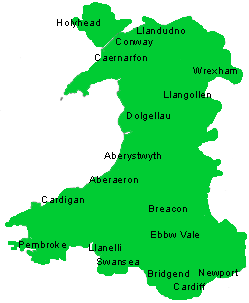 Llangollen within Wales
